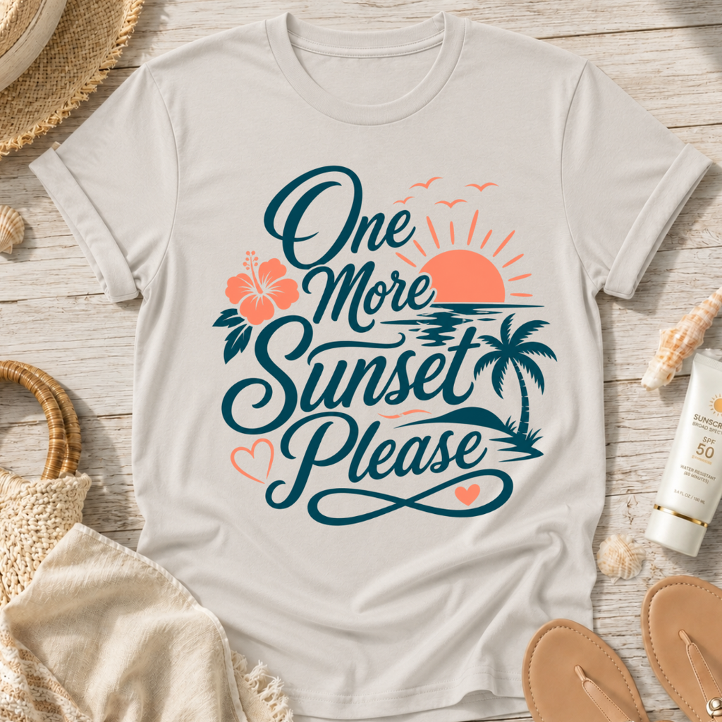 One More Sunset Please T-Shirt