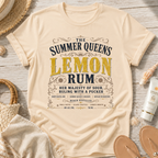 The Summer Queens Lemon Rum Label T-Shirt
