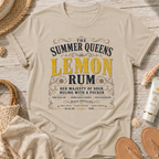 The Summer Queens Lemon Rum Label T-Shirt