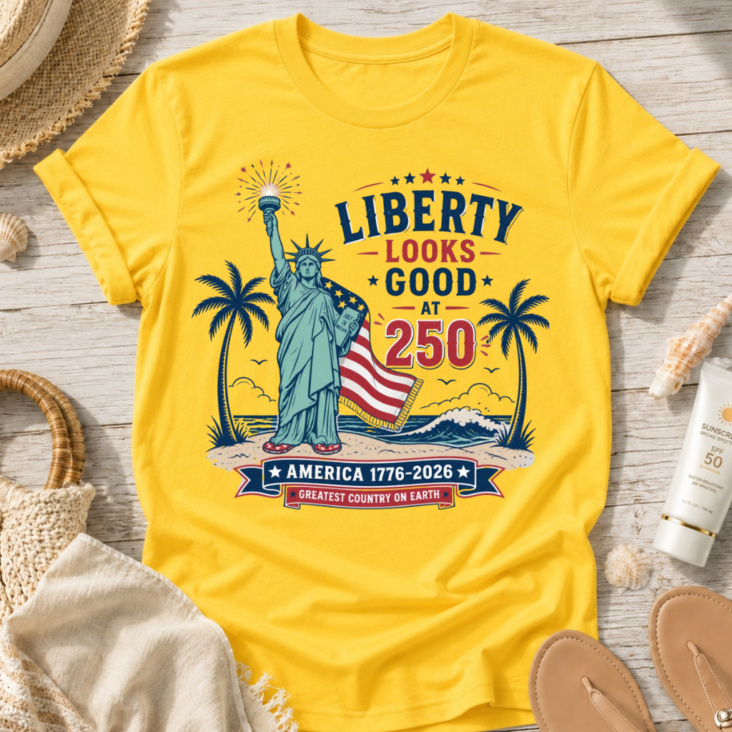 Liberty Looks Good at 250 T-Shirt
