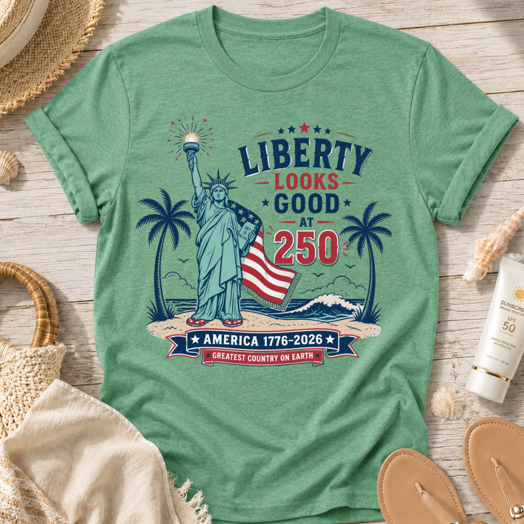 Liberty Looks Good at 250 T-Shirt