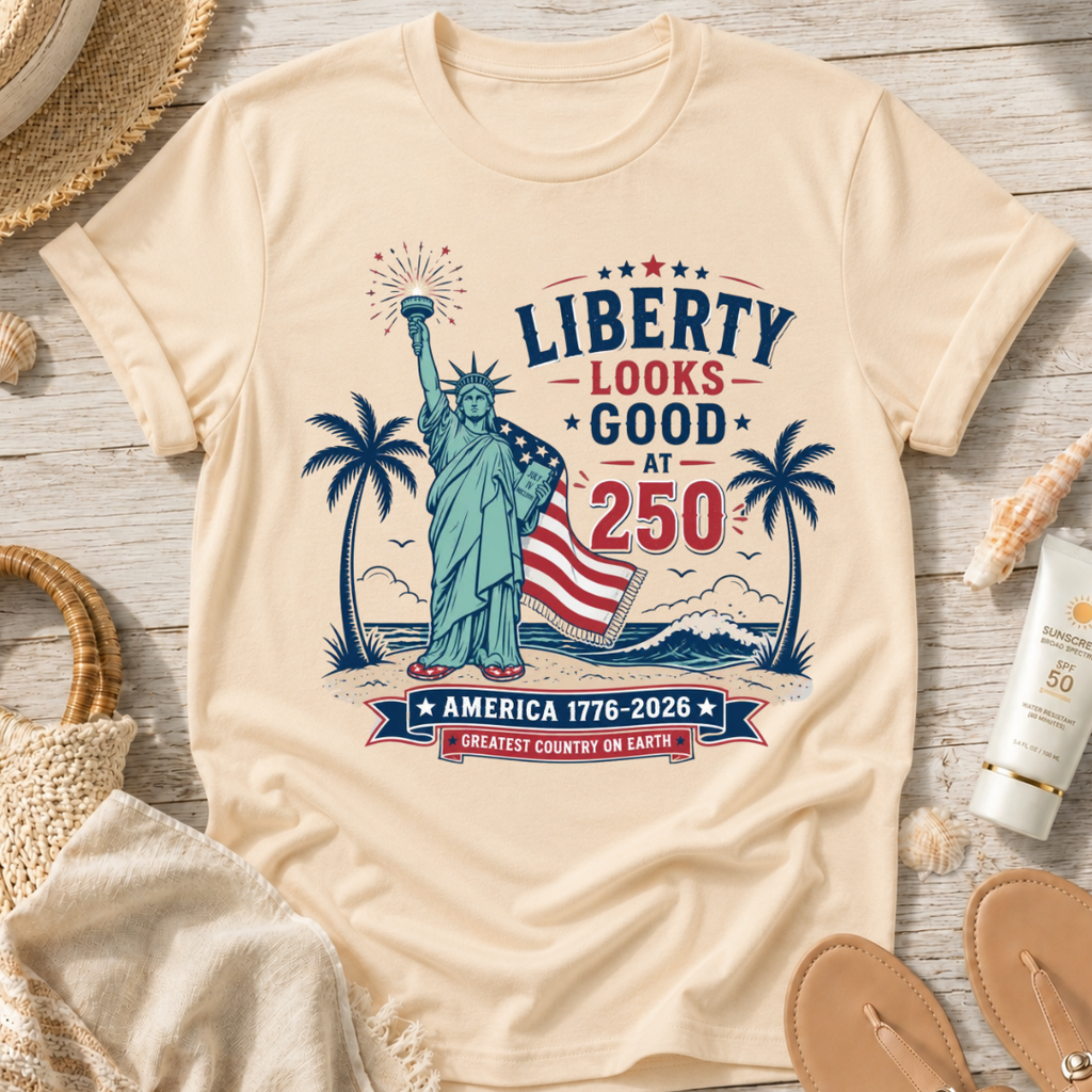 Liberty Looks Good at 250 T-Shirt