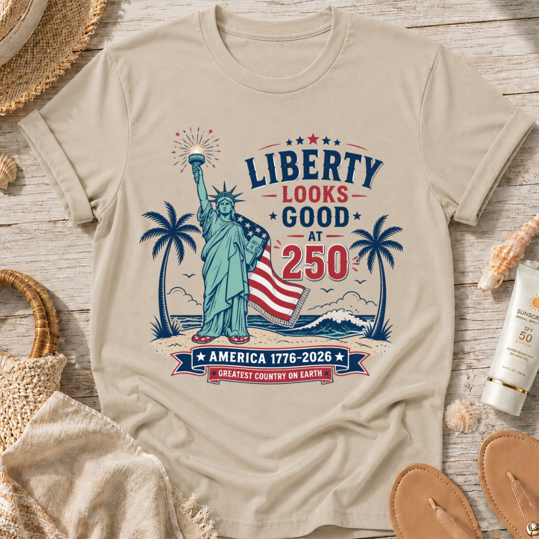 Liberty Looks Good at 250 T-Shirt