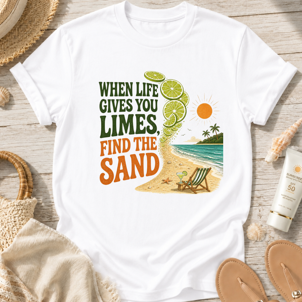 When Life Gives You Limes, Find the Sand T-Shirt