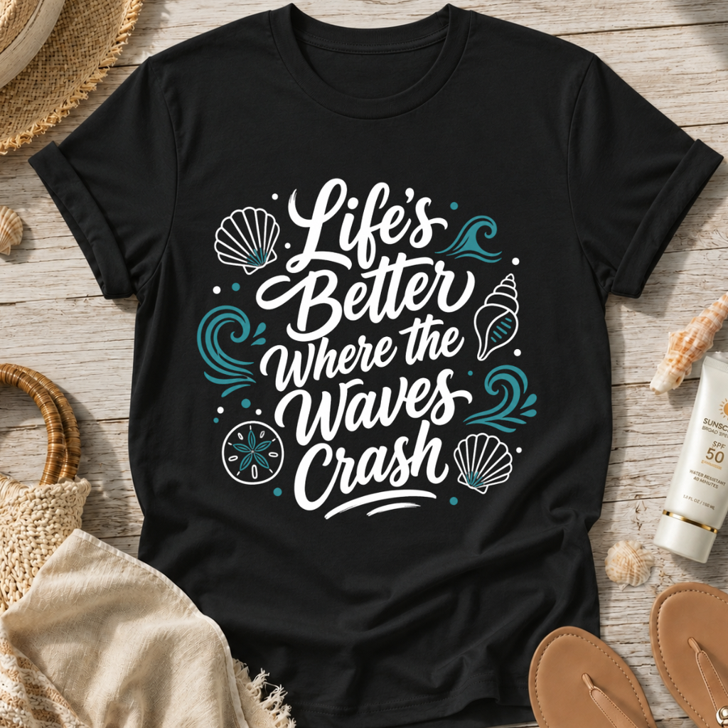 Life’s Better Waves Crash T-Shirt