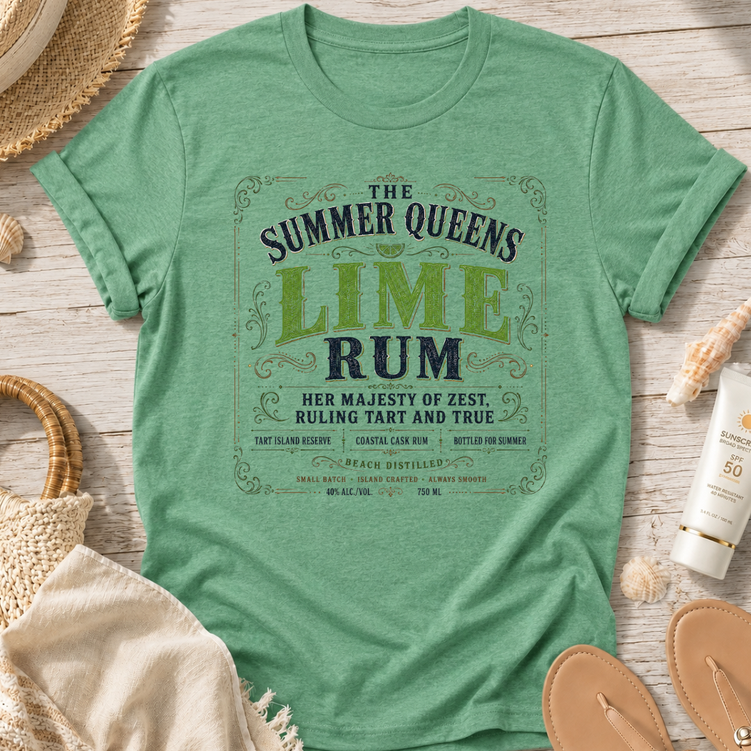 The Summer Queens Lime Rum Label T-Shirt
