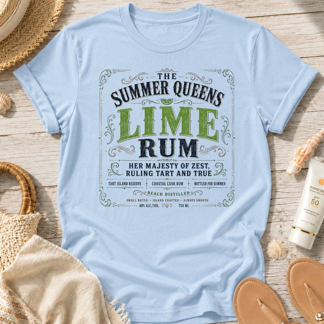 The Summer Queens Lime Rum Label T-Shirt