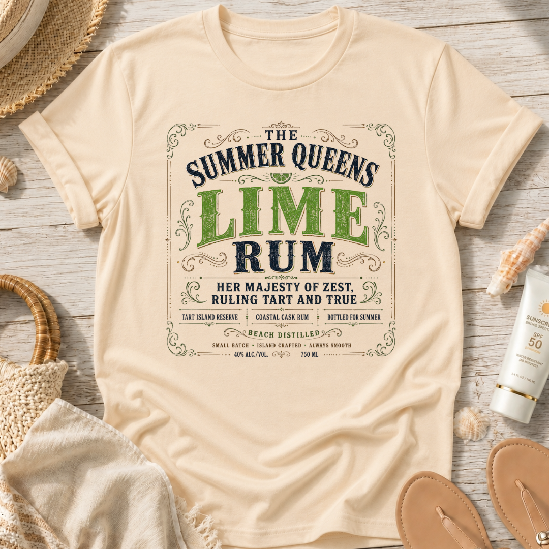 The Summer Queens Lime Rum Label T-Shirt