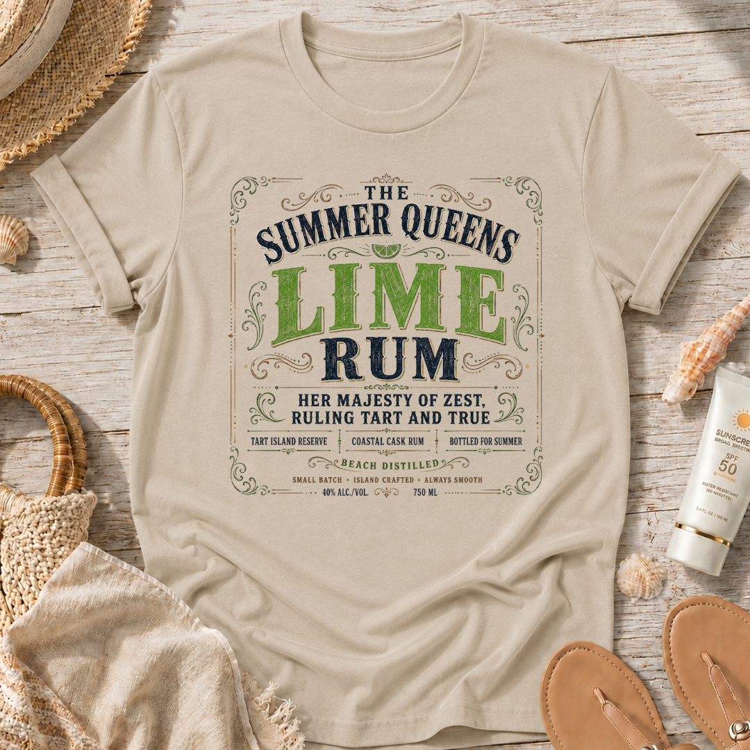 The Summer Queens Lime Rum Label T-Shirt