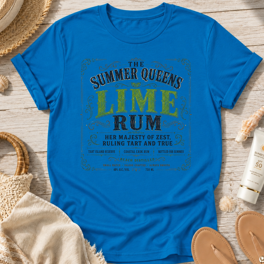 The Summer Queens Lime Rum Label T-Shirt