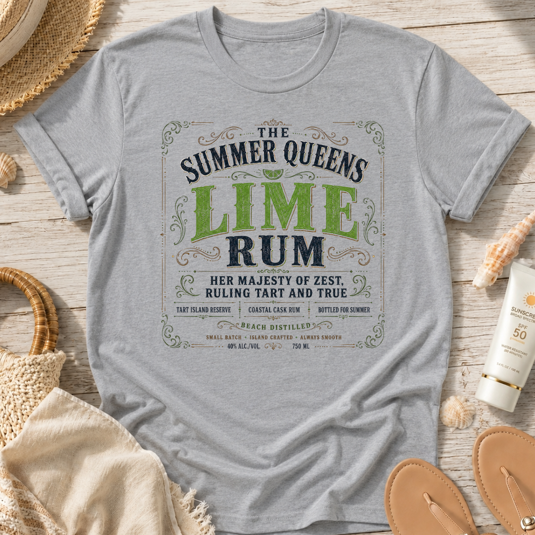 The Summer Queens Lime Rum Label T-Shirt