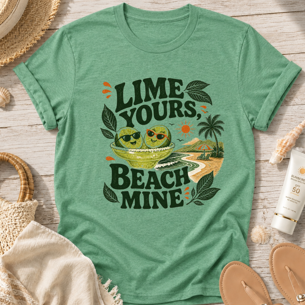 Lime Yours, Beach Mine T-Shirt