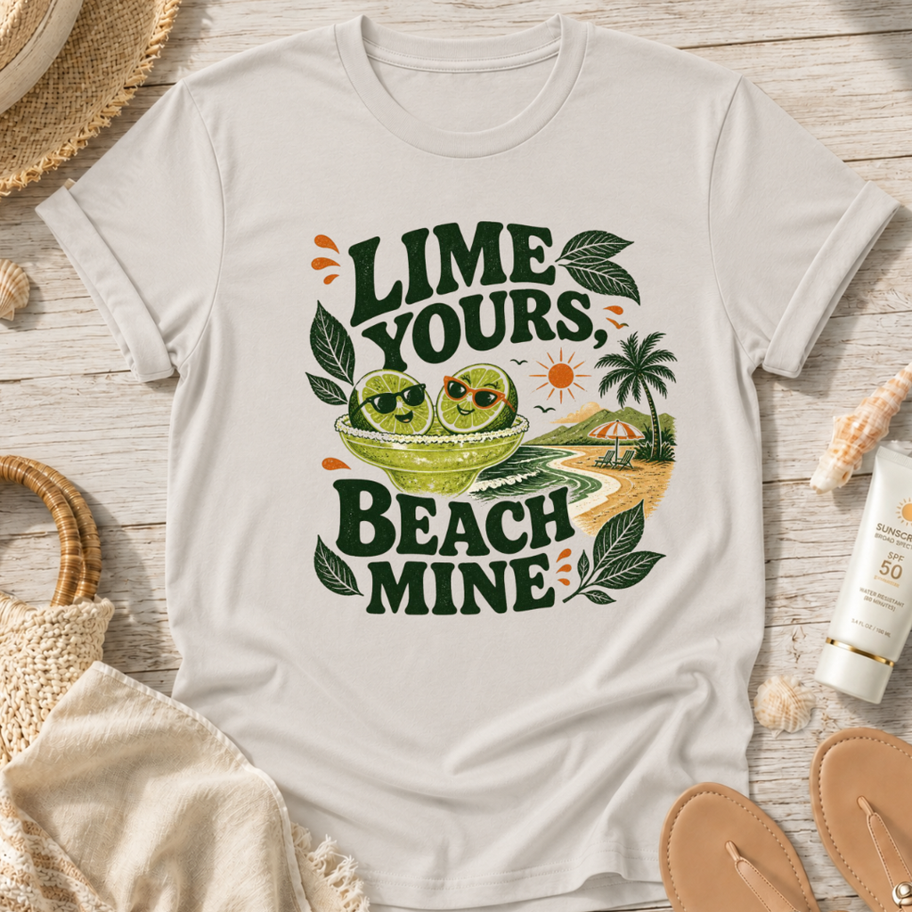 Lime Yours, Beach Mine T-Shirt
