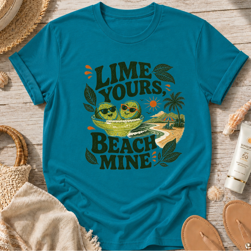 Lime Yours, Beach Mine T-Shirt