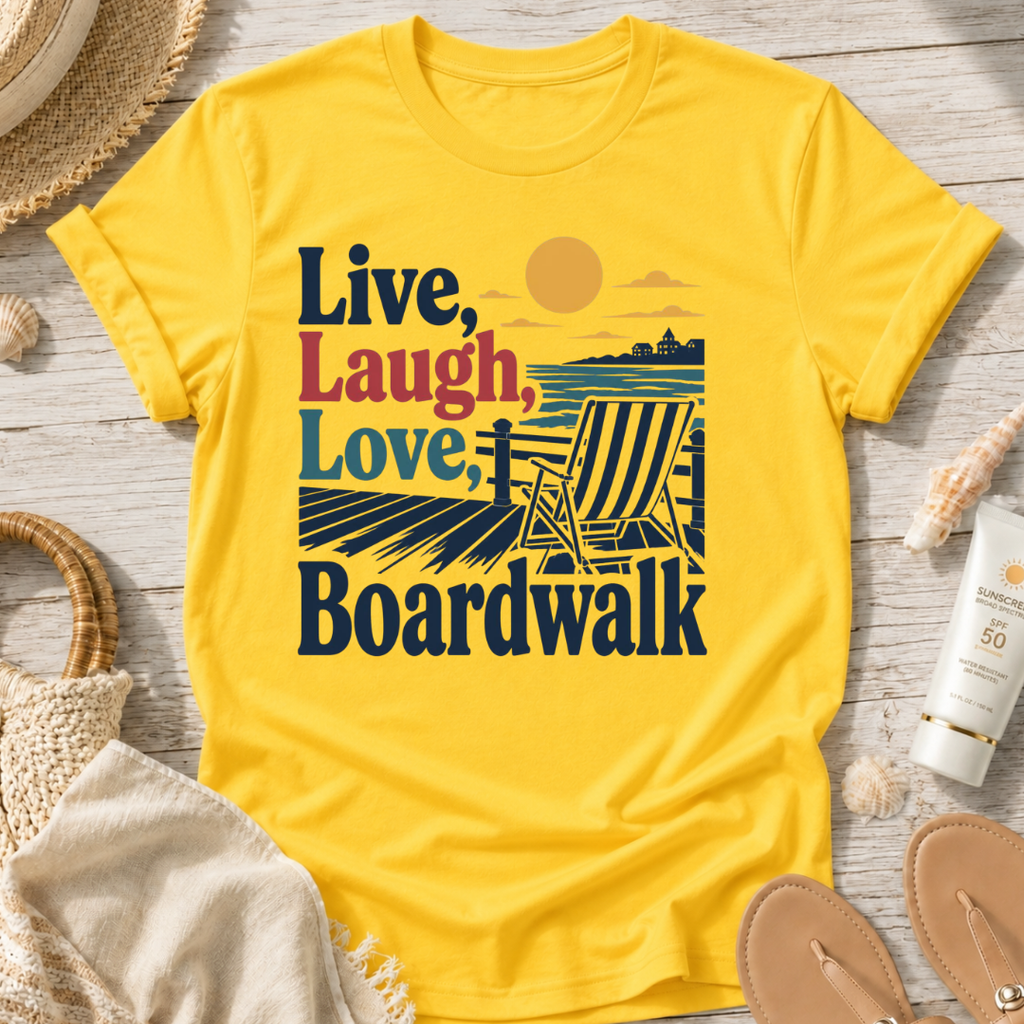 Live, Laugh, Love Boardwalk T-Shirt