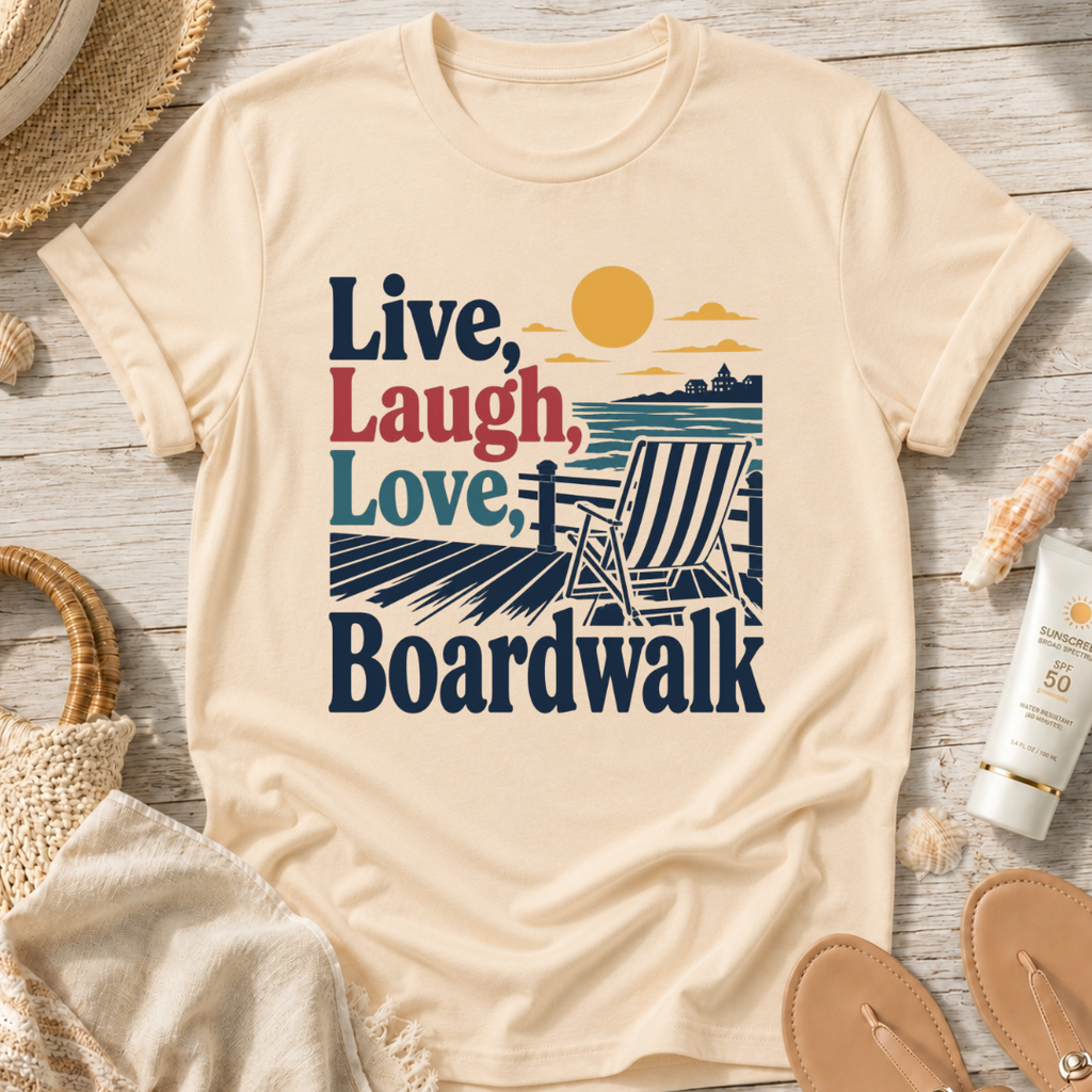 Live, Laugh, Love Boardwalk T-Shirt