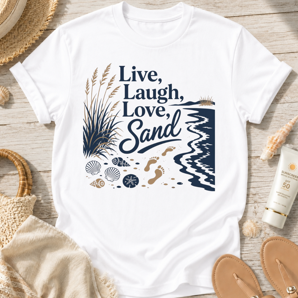 Live, Laugh, Love, Sand T-Shirt