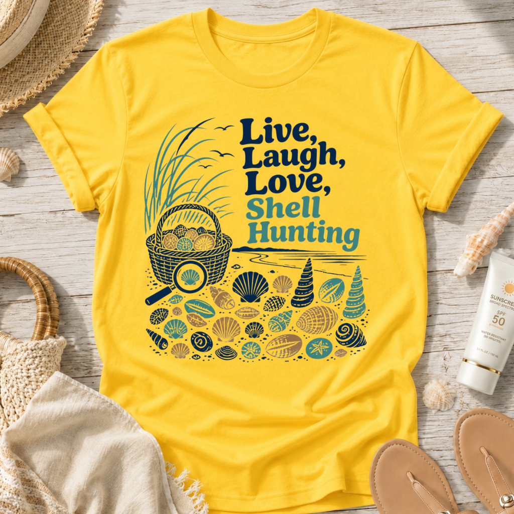 Live, Laugh, Love, Shell Hunting T-Shirt