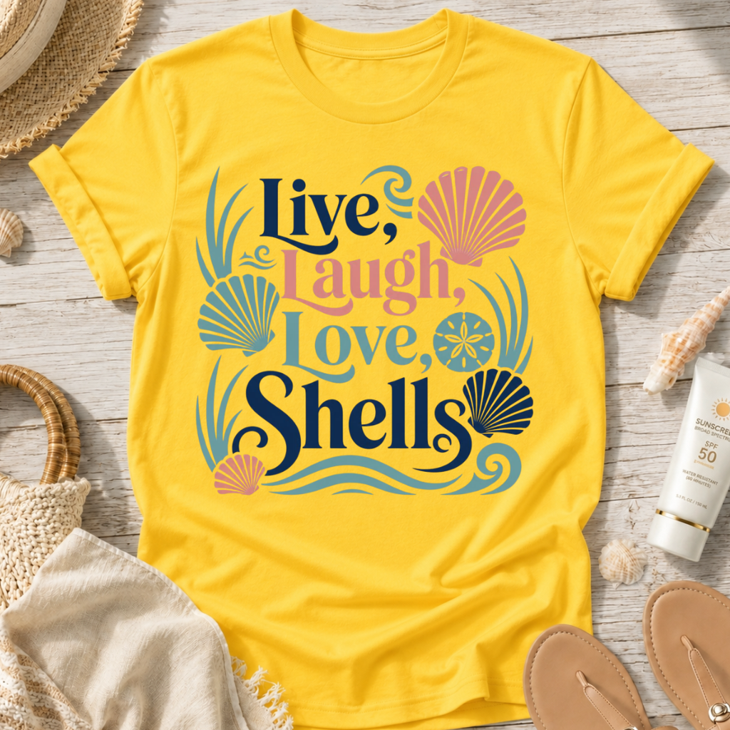 Live, Laugh, Love, Shells T-Shirt