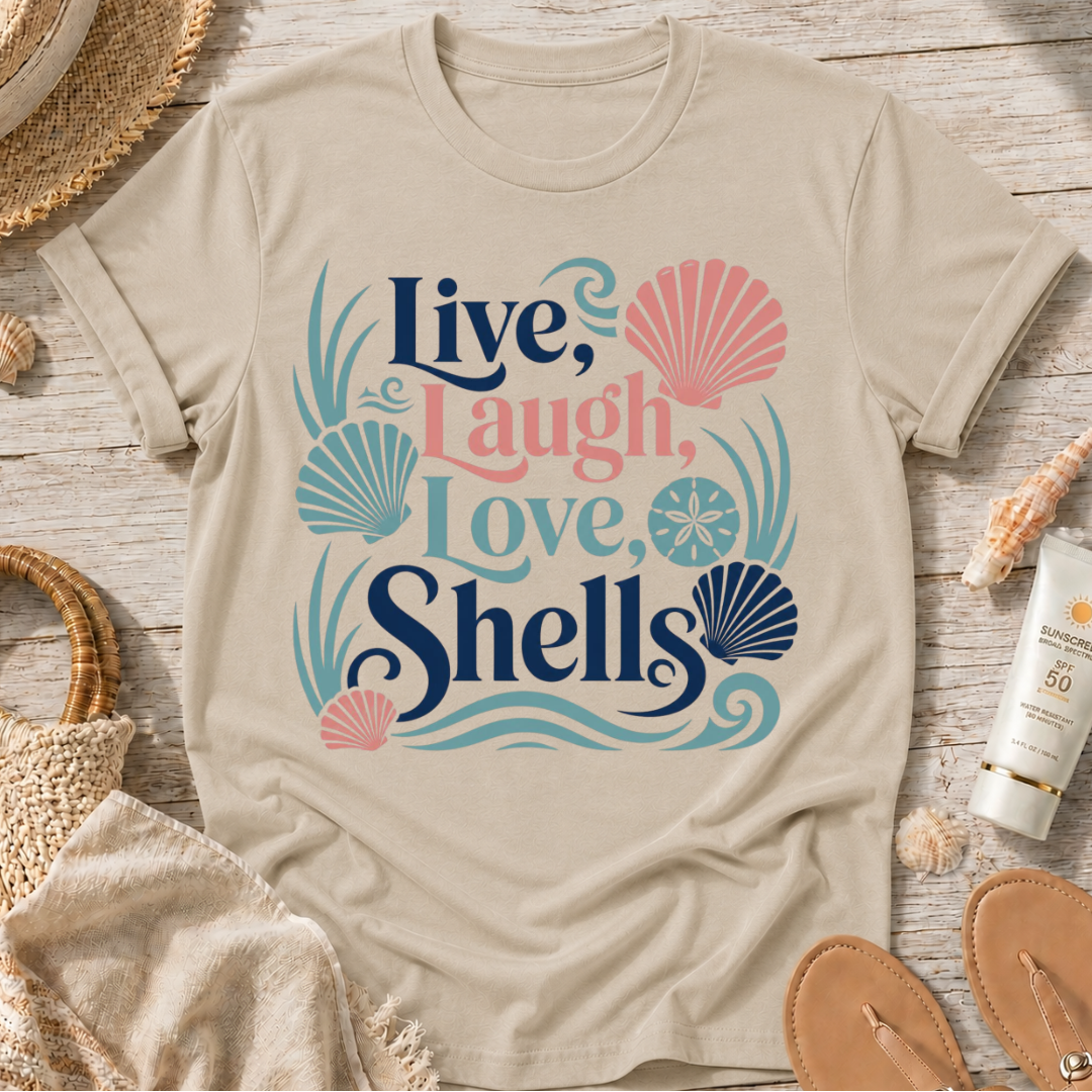 Live, Laugh, Love, Shells T-Shirt