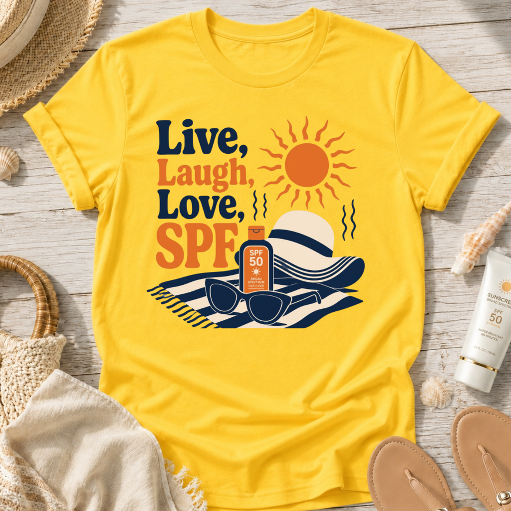 Live, Laugh, Love, SPF T-Shirt