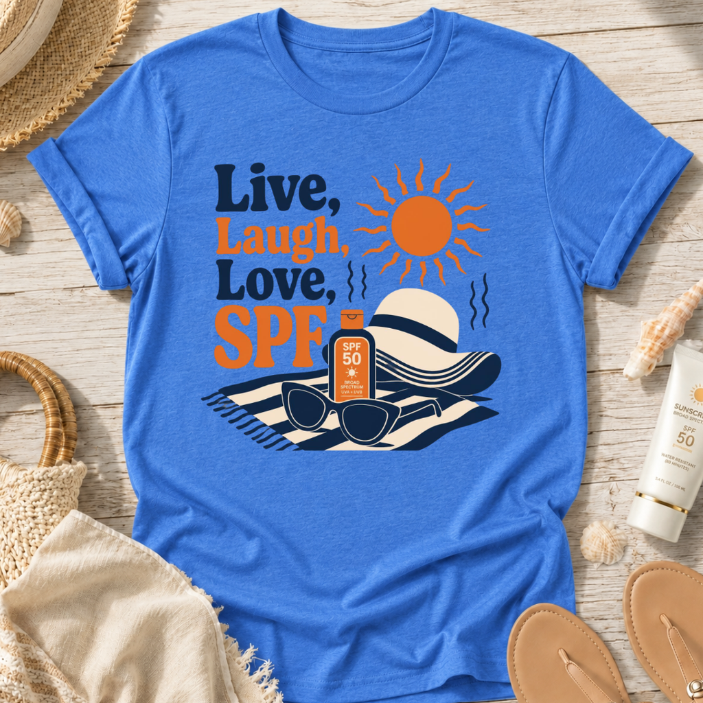 Live, Laugh, Love, SPF T-Shirt