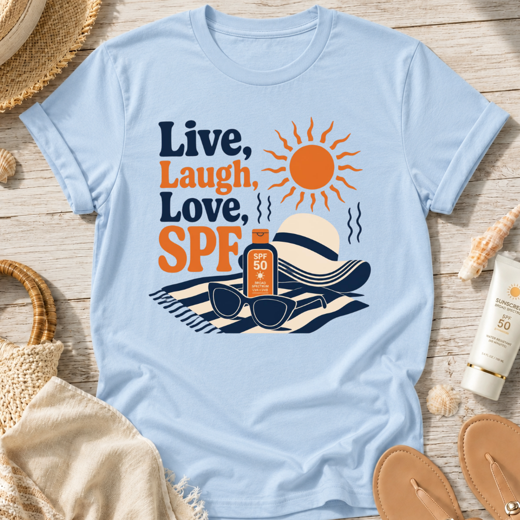 Live, Laugh, Love, SPF T-Shirt