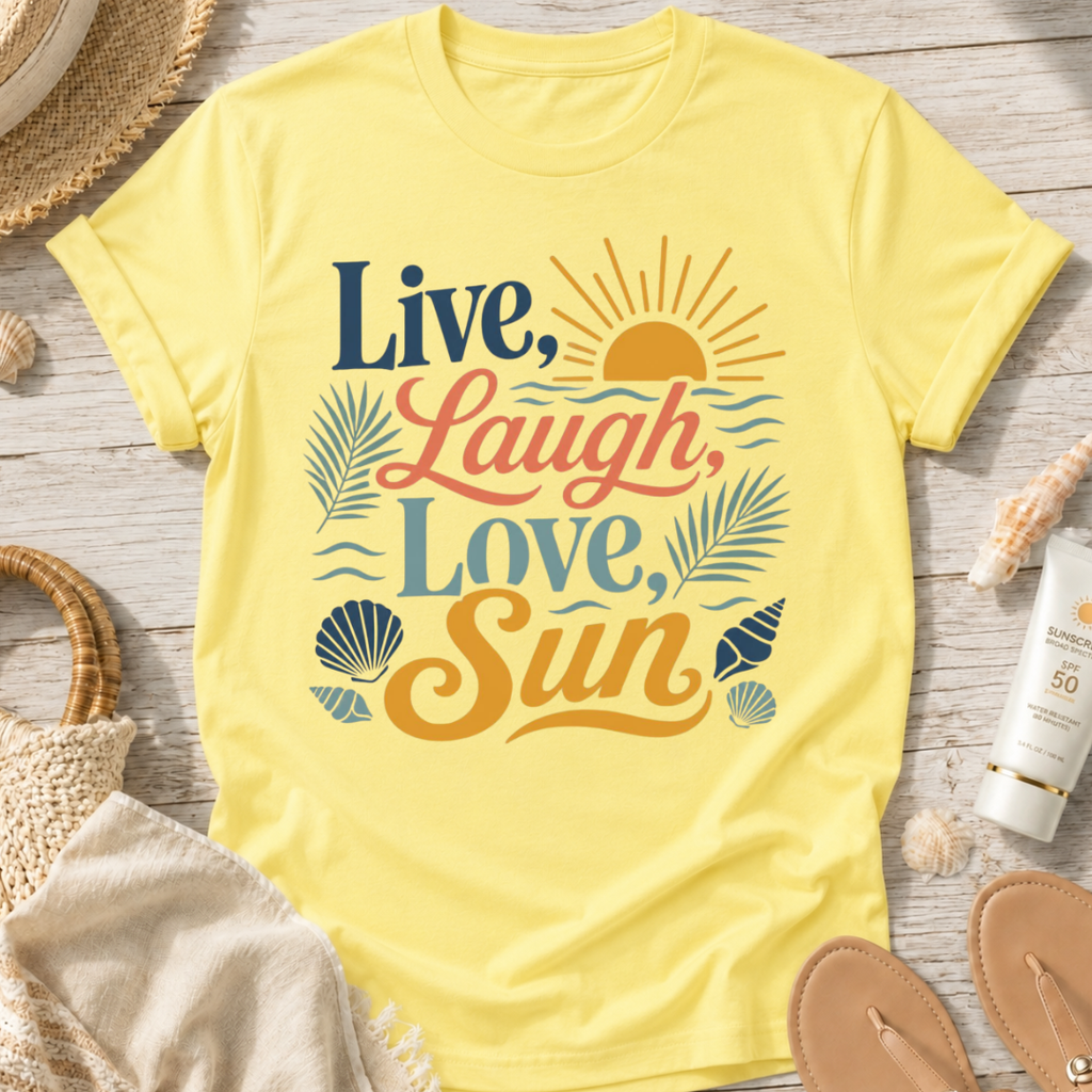 Live, Laugh, Love, Sun T-Shirt