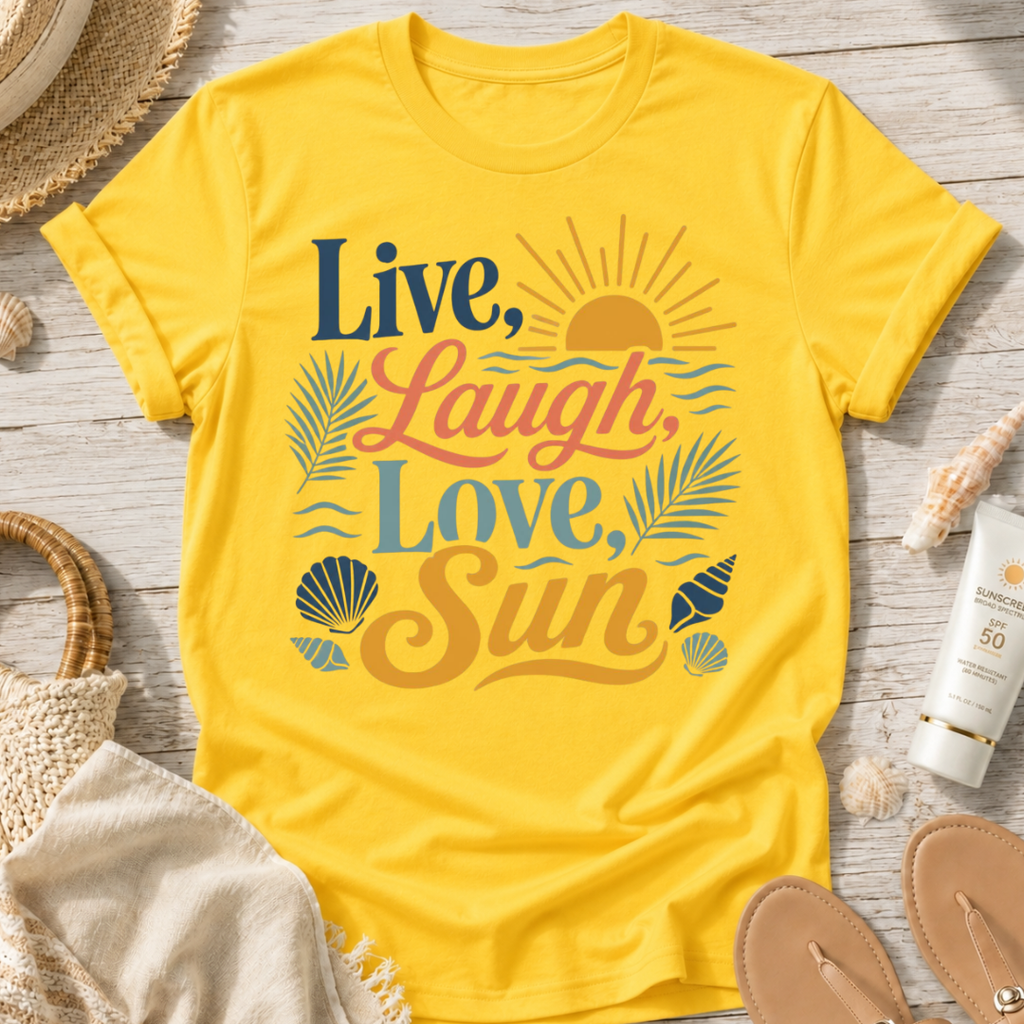 Live, Laugh, Love, Sun T-Shirt