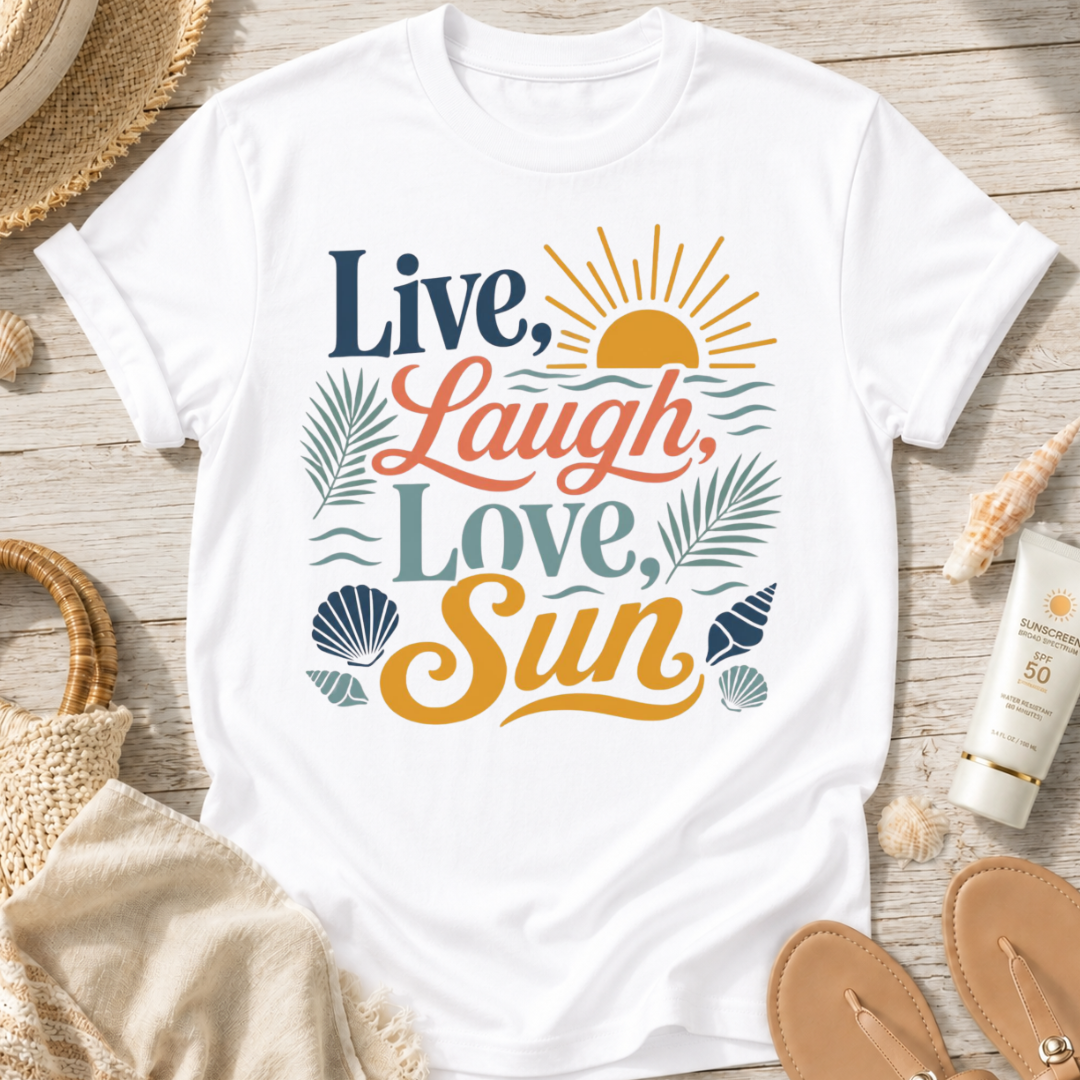 Live, Laugh, Love, Sun T-Shirt