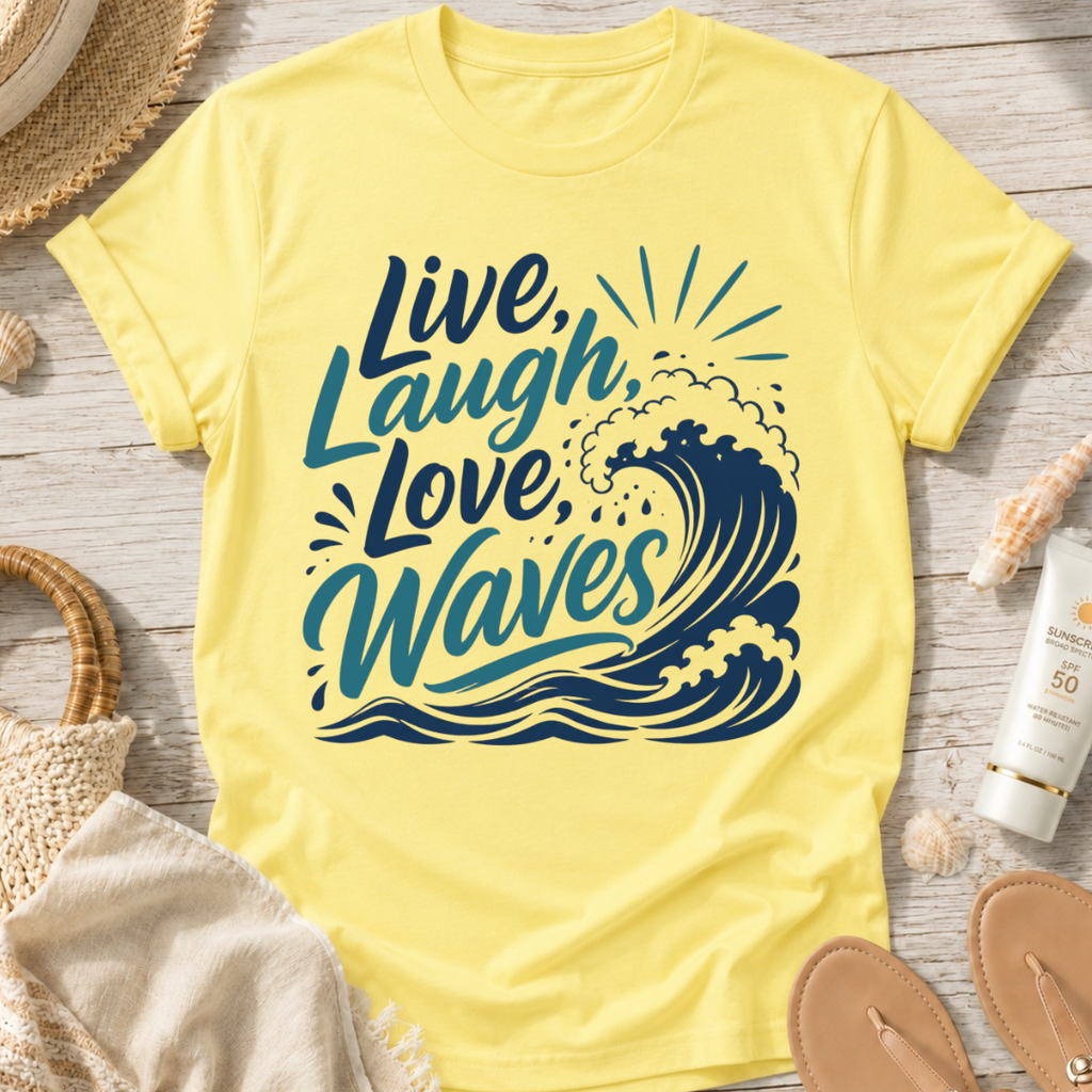 Live Laugh Love Waves T-Shirt