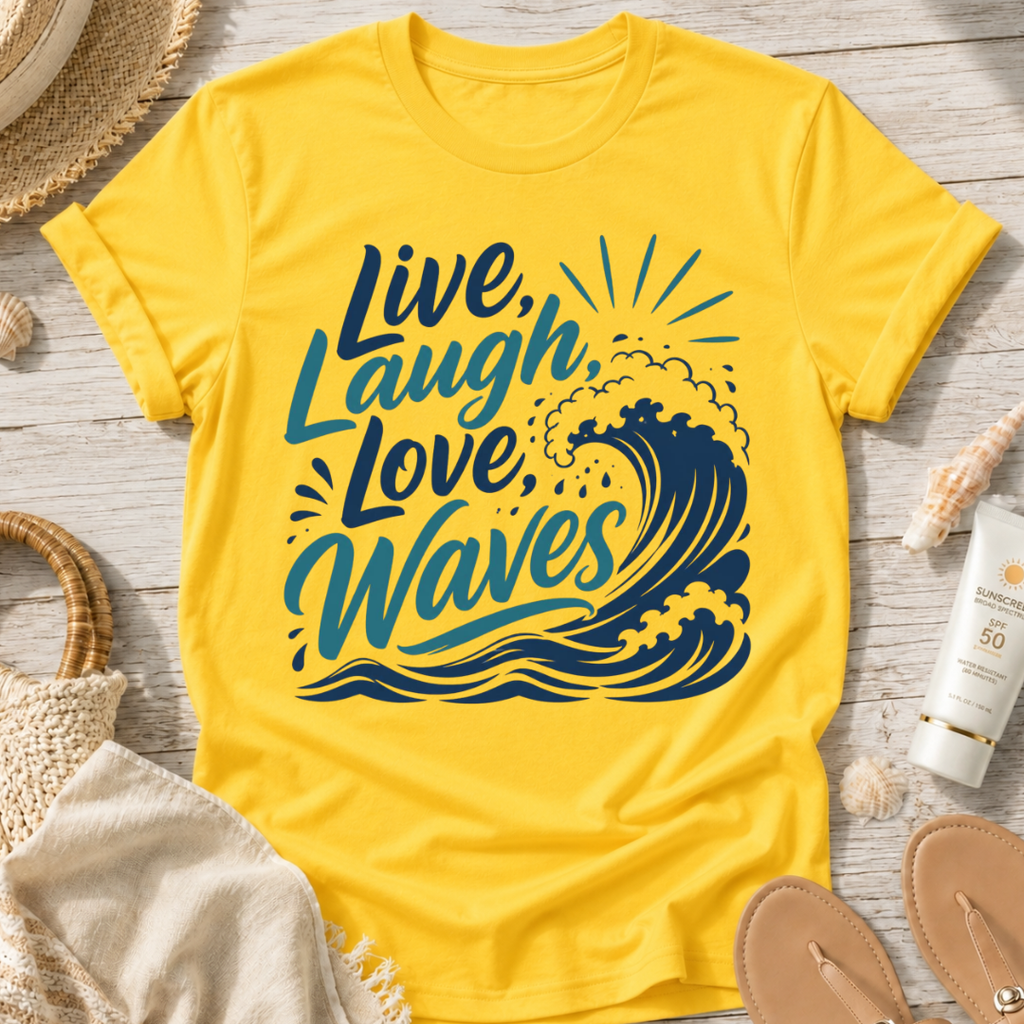 Live Laugh Love Waves T-Shirt