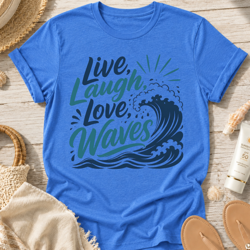 Live Laugh Love Waves T-Shirt