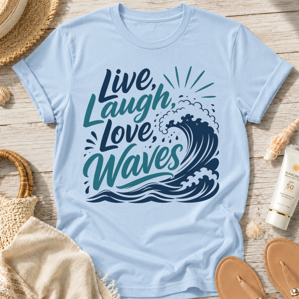 Live Laugh Love Waves T-Shirt