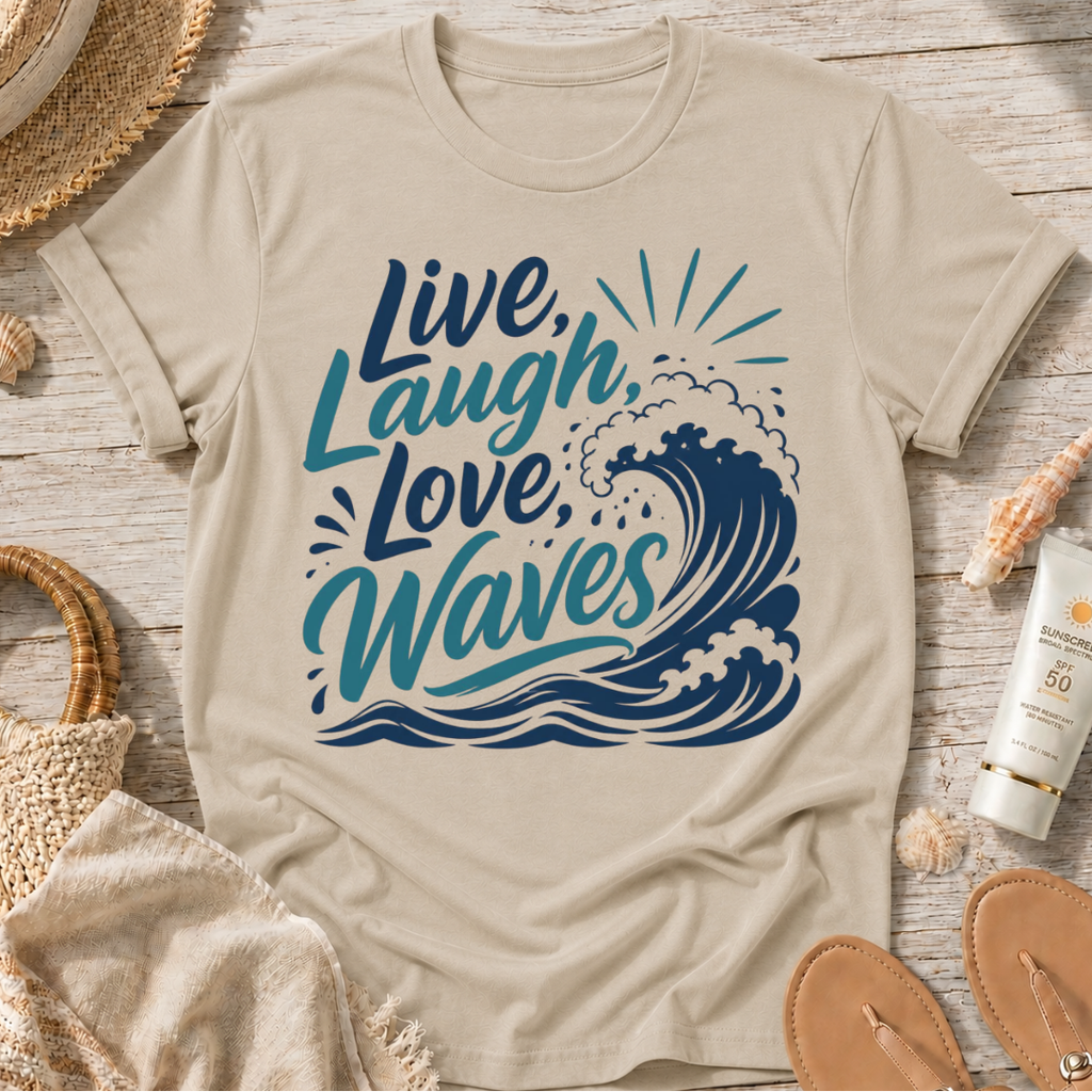 Live Laugh Love Waves T-Shirt