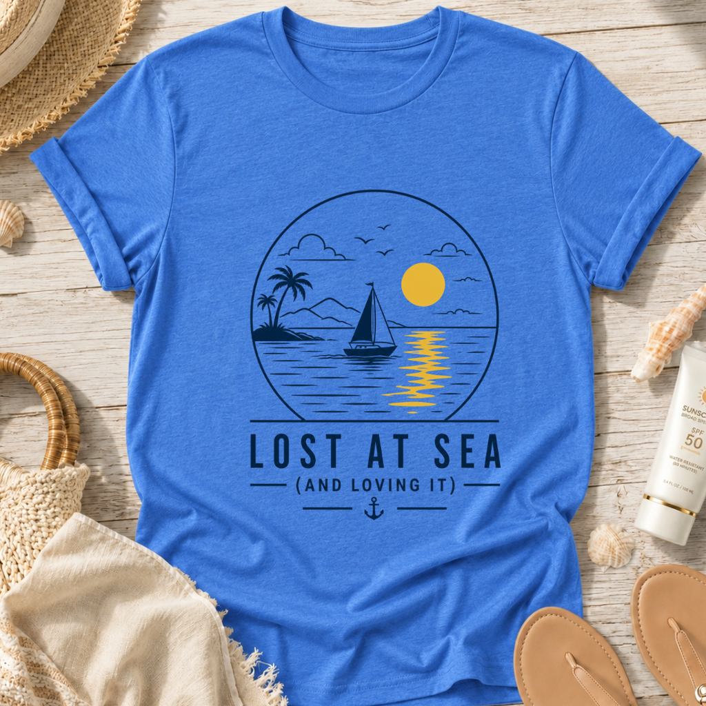 Lost at Sea Sailboat T-Shirt