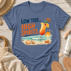 Low Tide, High Spirits Cocktail T-Shirt