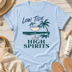 Low Tide High Spirits Cocktail T‑Shirt