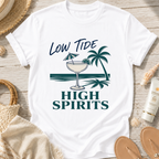Low Tide High Spirits Cocktail T‑Shirt