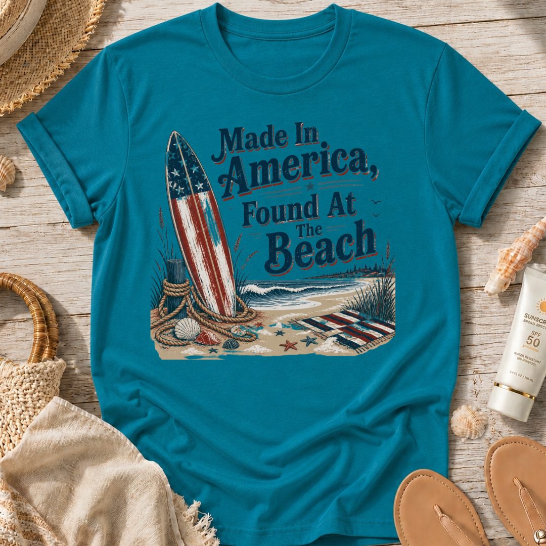 Made in America, Found at the Beach T‑Shirt