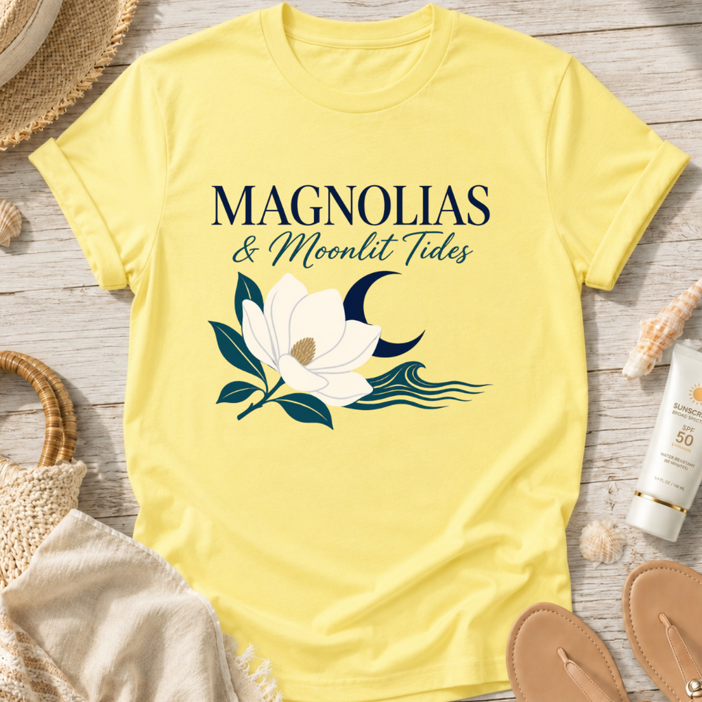 Magnolias & Moonlit Tides T-Shirt