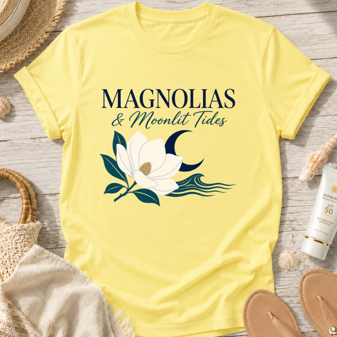 Magnolias & Moonlit Tides T-Shirt