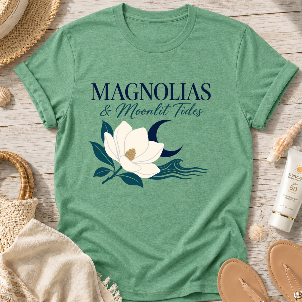 Magnolias & Moonlit Tides T-Shirt