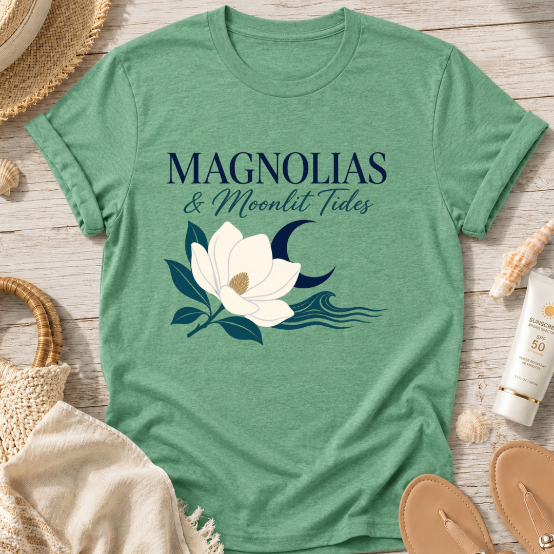 Magnolias & Moonlit Tides T-Shirt