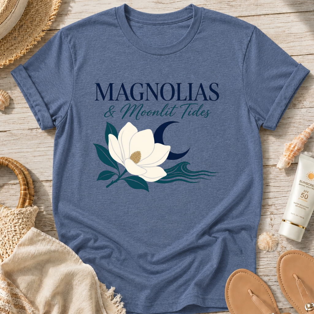 Magnolias & Moonlit Tides T-Shirt