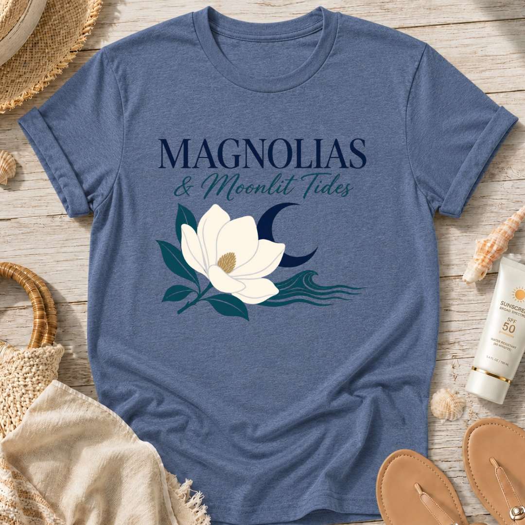 Magnolias & Moonlit Tides T-Shirt