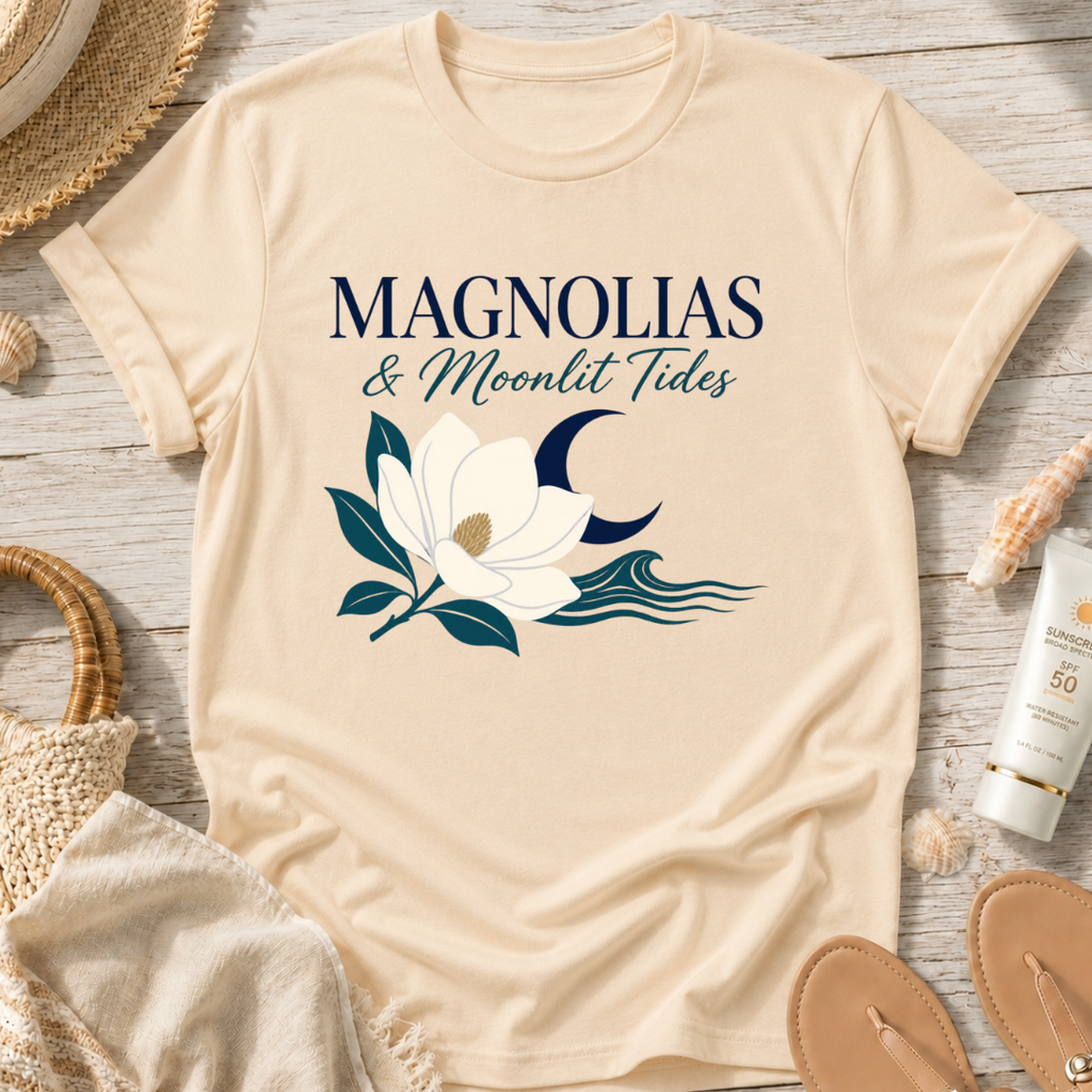 Magnolias & Moonlit Tides T-Shirt
