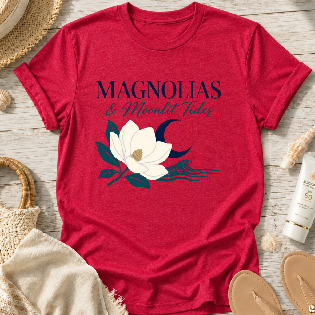 Magnolias & Moonlit Tides T-Shirt