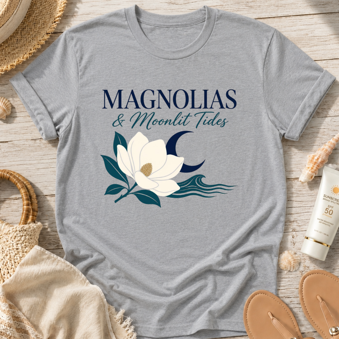 Magnolias & Moonlit Tides T-Shirt