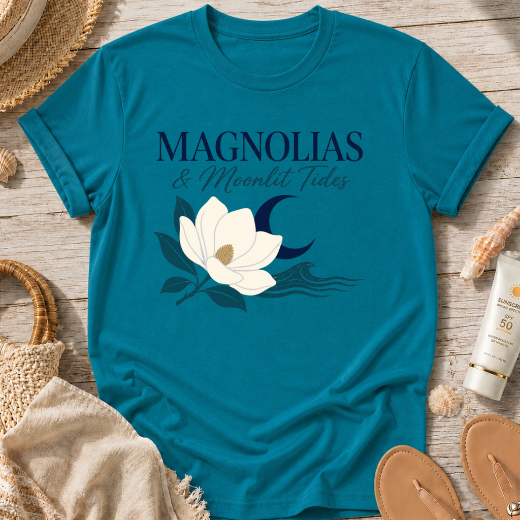 Magnolias & Moonlit Tides T-Shirt